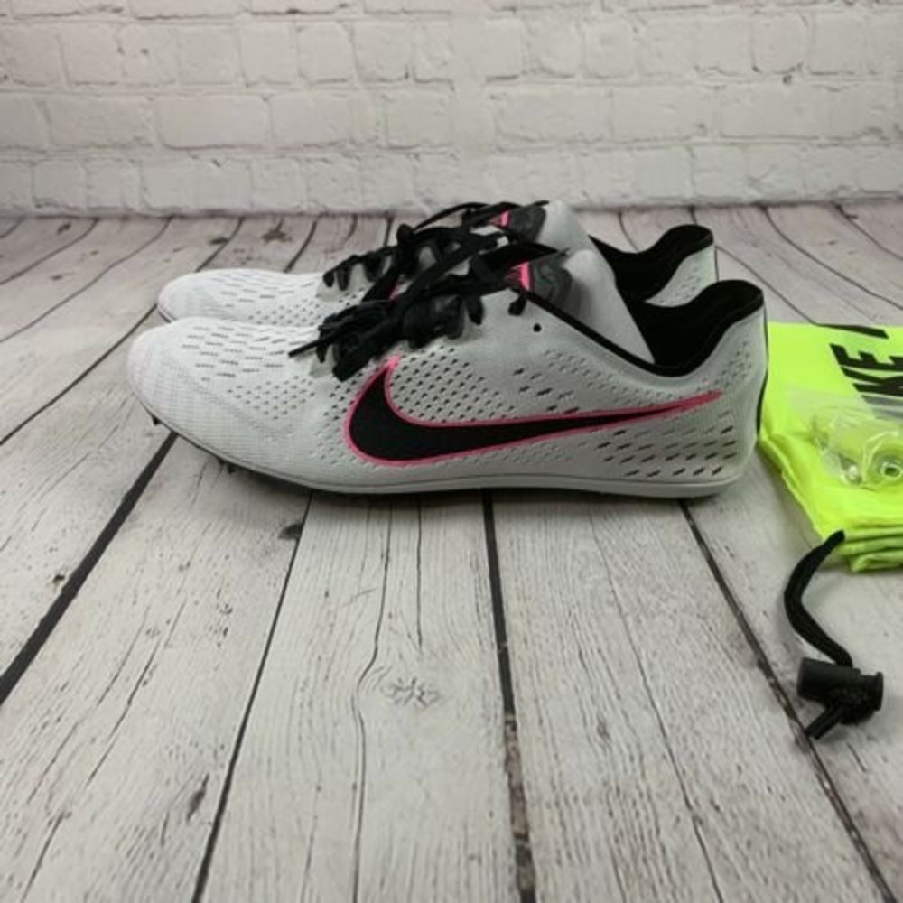 Sz 12.5 NIKE ZOOM VICTORY 3 TRACK SPIKES SIZE 11 PURE PLATINUM/PINK 835997-002
